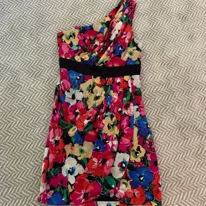 Shoshanna one shoulder cocktail dress